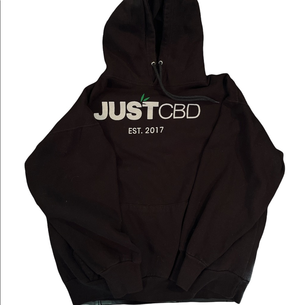 JustCBD brand hoodie size large unisex